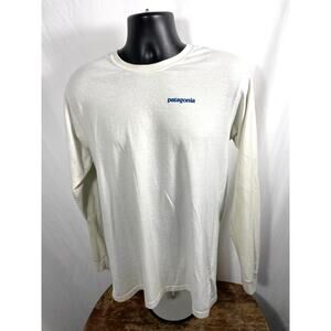 Patagonia Long Sleeve Tee White Regular Fit Men’s M